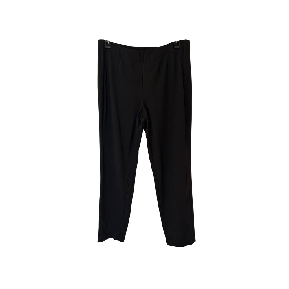 J.Jill Ponte Slim Leg Pants Women Large Brown Stretch Pull On Trousers Casual